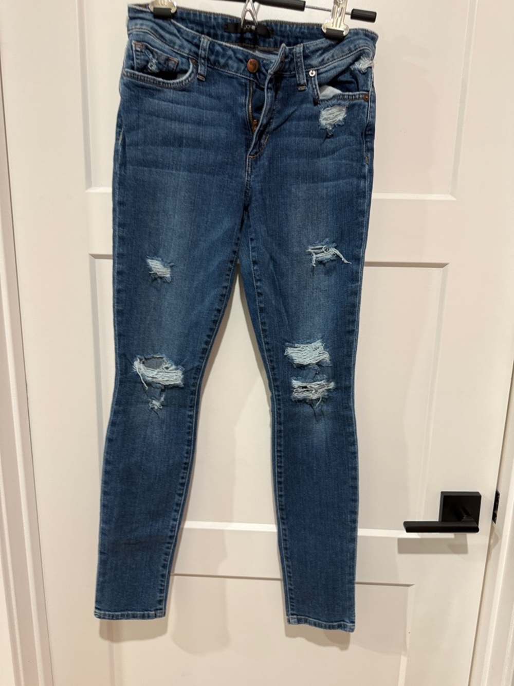Joe's Jeans Women's Distressed Skinny Jeans - Blue Denim